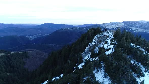 Climbing Winter Mountain