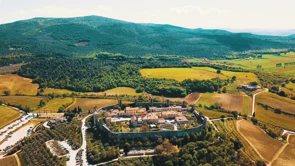 Monteriggioni, Siena, Italy. 