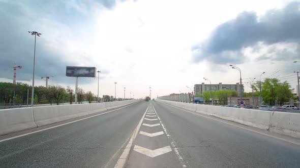 Traffic Jams of Roadside Transportation Motion in a Big City