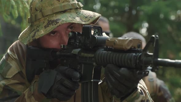 Spetsnaz Officer On Military Operation alt