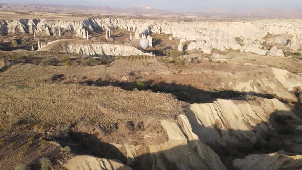 Cappadocia Landscape Aerial View. Turkey. Goreme National Park