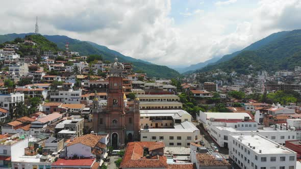 City municipality of puerto vallarta jalisco mexico picturesque town with colored facades