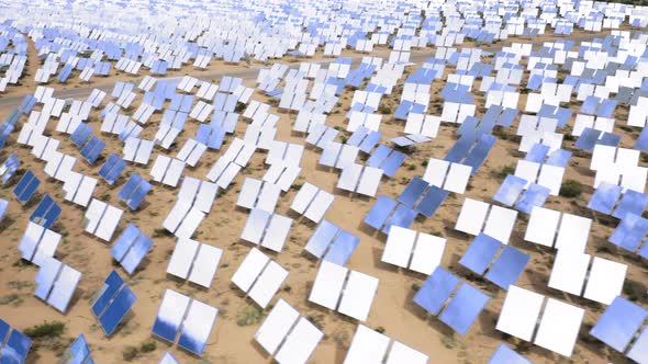 Solar Power Tower at Nevada, USA. alt