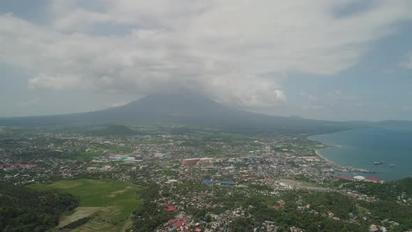 Legazpi City in the Pihilippines Luzon