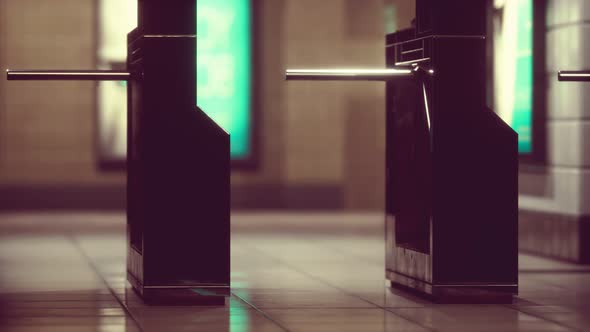 Empty Metro Station During the Coronavirus Covid19 Pandemic alt