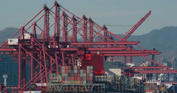 Cargo Terminal in Hong Kong