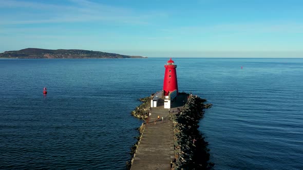 Irish Red painted  Lighthouse