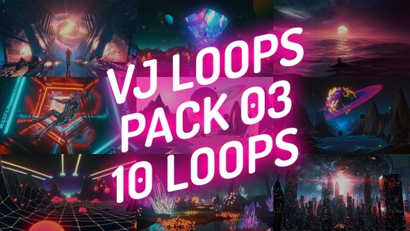 VJ Loops Pack 03 - Sci Fi Psychedelic Trippy Cinematic Mix