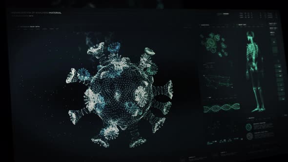 Dangerous Human Transmitted Virus Molecule Analysis On A Microscopic Level alt