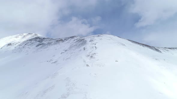 Storm brewing over the peaks on Loveland Pass, Colorado.