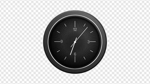 Clock Fast Timer Animation with Alpha