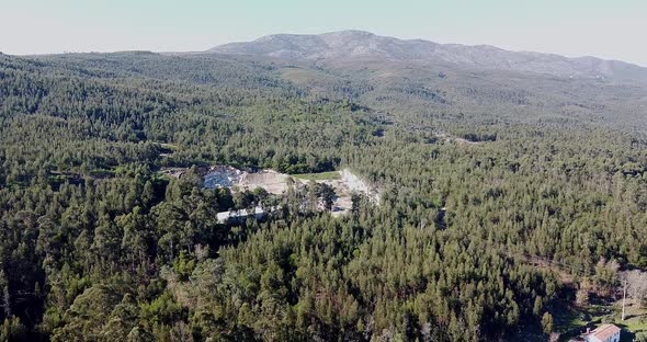 Aerial View of Beautiful Portugal Valley