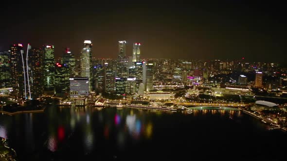 Marina Bay Skyline Aerial