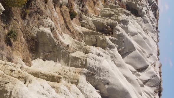 Vertical Video Cappadocia Landscape Aerial View