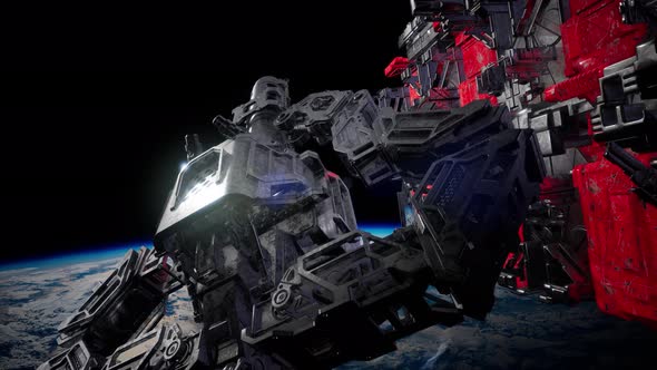 Flying an Animated Space Station alt