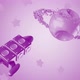 3d Cartoon Rocket To The Moon Kids Purple Background - VideoHive Item for Sale
