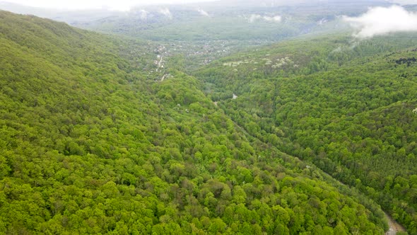 Small village in the mountains