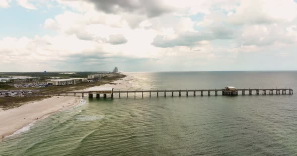 Drone Aerial Footage Gulf State Park Pier Alabama 5k