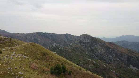 Spectacular Aerial View of Montenegro Mountains