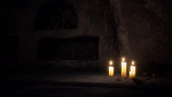 Old Dark Stone Underground Catacombs