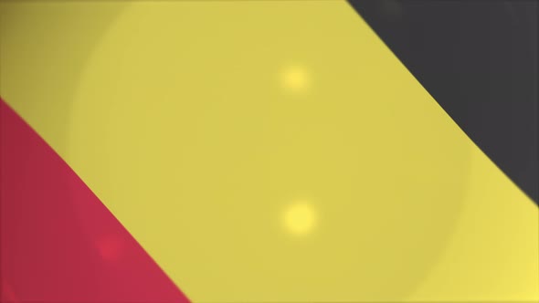 Flag of Belgium on the Plate alt