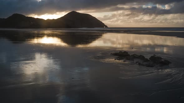 Spectacular Wharariki beach New Zealand