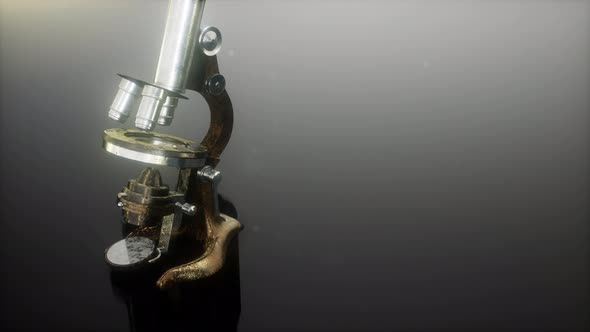 Loop Retro Old Scientific Laboratory Microscope alt