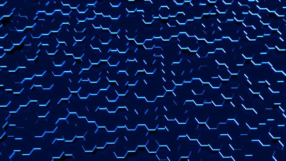 Blue Hexagon Background alt