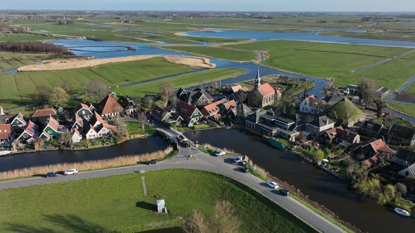 Driehuizen Village in the Municipality of Alkmaar  in the Dutch Province of North Holland