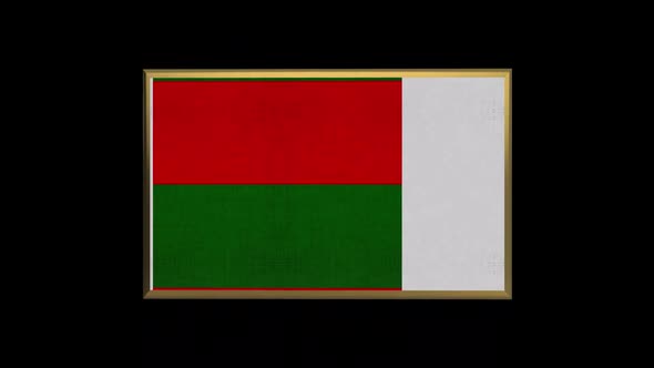 Madagascar 3D Flag