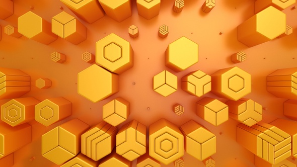 Background of Animated Hexagons