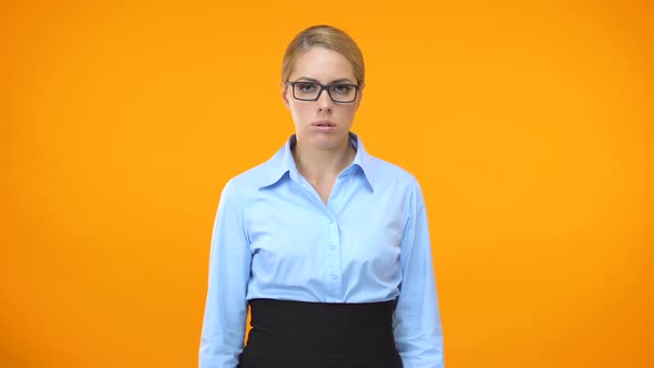 Exhausted Company Employee Relaxing by Meditation Bright Background, Work Break