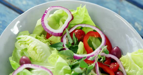 Fresh salad in bowl