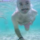bald man diving into the sea with camera in hand on summer vacation. - VideoHive Item for Sale