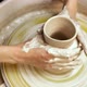 Making pottery on the potter's wheel - VideoHive Item for Sale