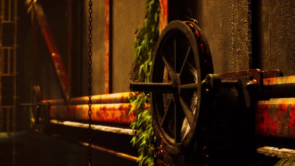 Industrial Interior of Abandoned Repair Station alt