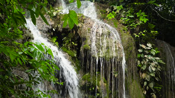 Beautiful Tropical Waterfall Philippines, Cebu