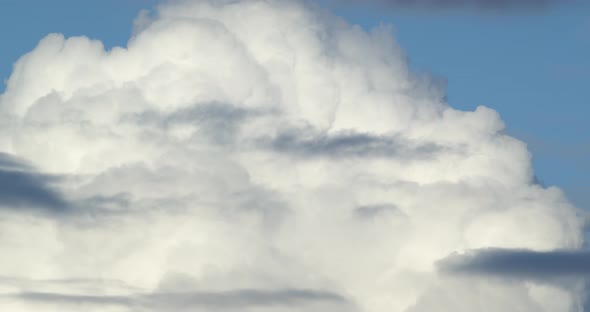 Timelapse Snow Clouds Thicken In The Sky