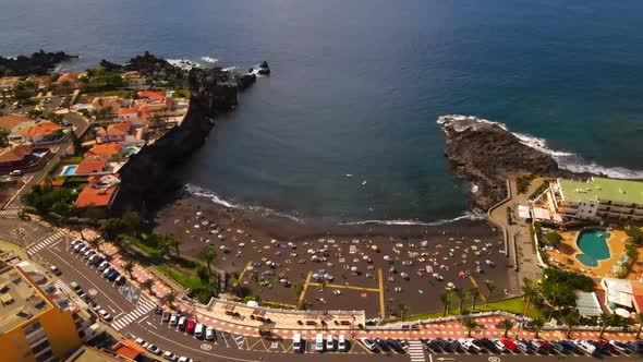 Playa de la Arena in Tenerife, Spain