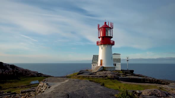 Lindesnes Lighthouse is a Coastal Lighthouse at the Southernmost Tip of Norway