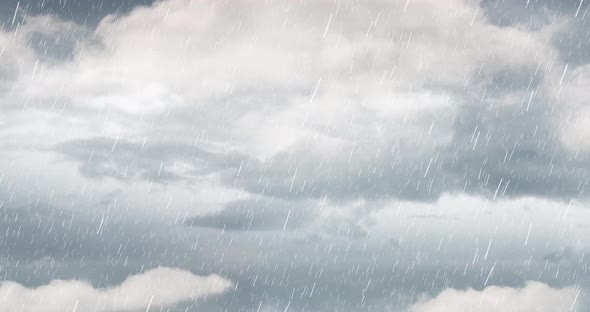 Dark Stormy Sky with rain and clouds 4k alt