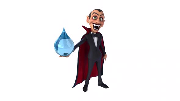 Fun 3D cartoon vampire with alpha