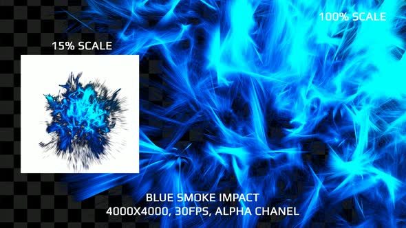 Blue Smoke Shockwave - 4000x4000, Alpha alt
