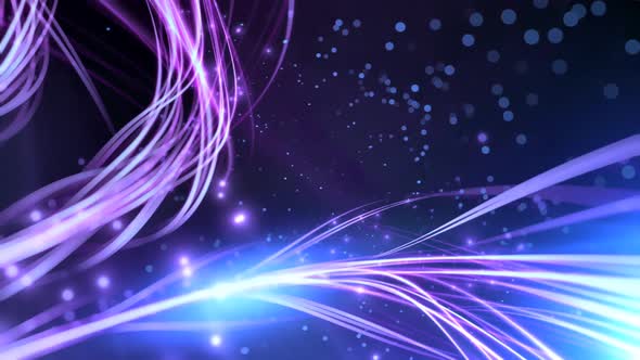 Purple Space Waves Motion Background