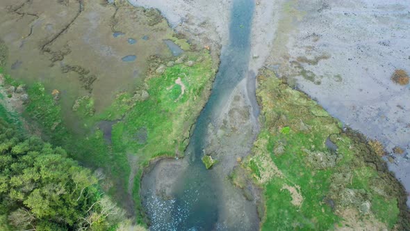 Top-down view over Bull Island