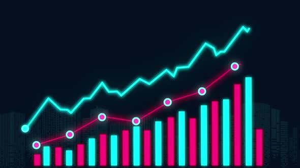 Cryptocurrency Trading Chart animation