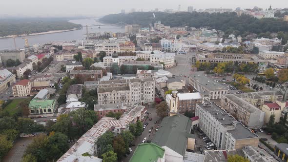 Kyiv - the Capital of Ukraine. Aerial View. Kiev