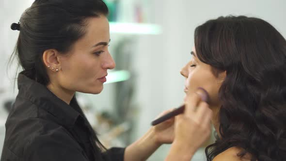 Beautiful Girl in a Beauty Salon