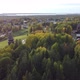 Village on a Hill in the Forest Drone Shooting - VideoHive Item for Sale