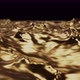 Animation of Golden Waves on a Black Background - VideoHive Item for Sale